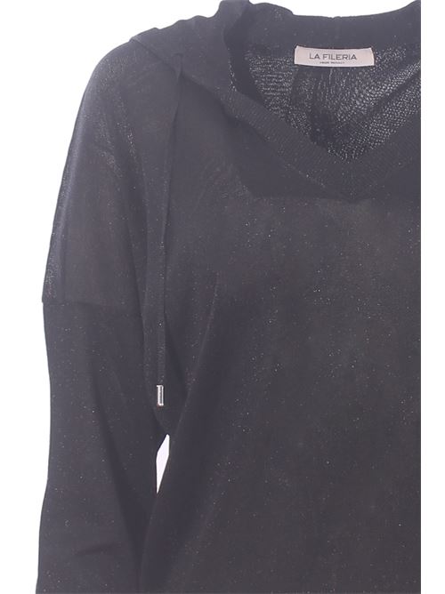 Collo a v lurex con cappuccio LA FILERIA | 5728823008099